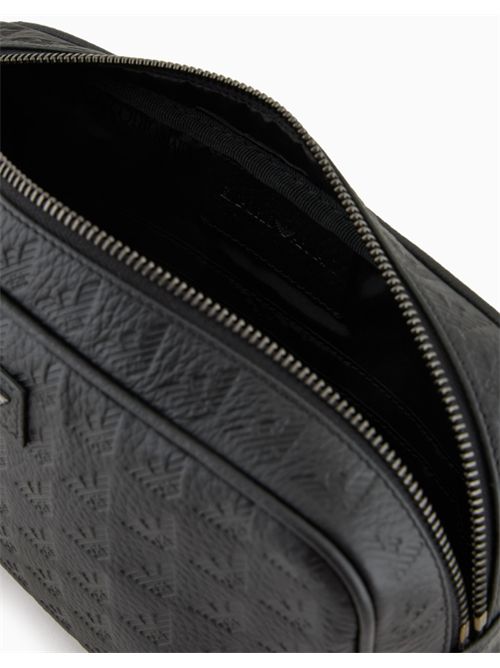 BEAUTY IN EMBOSSED EAGLE LEATHER ALL OVER EMPORIO ARMANI | EM001738.AF14774UC001 BLACK BEAUTY